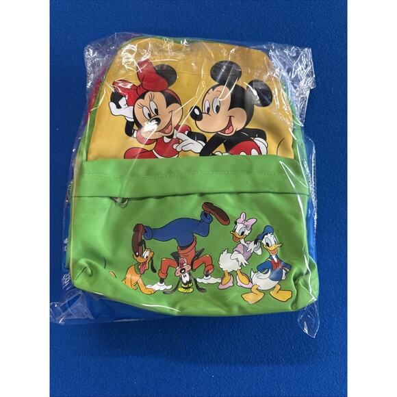 Disney Parks Backpack Mickey Mouse and Friends Embroidered Minnie Goofy Pluto